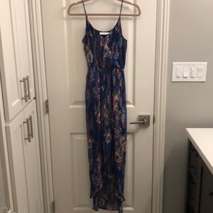 Blue summer maxi dress